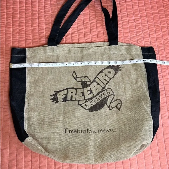 Freebird by Steven Burlap Jute Reusable Tote Bag - Picture 4 of 7
